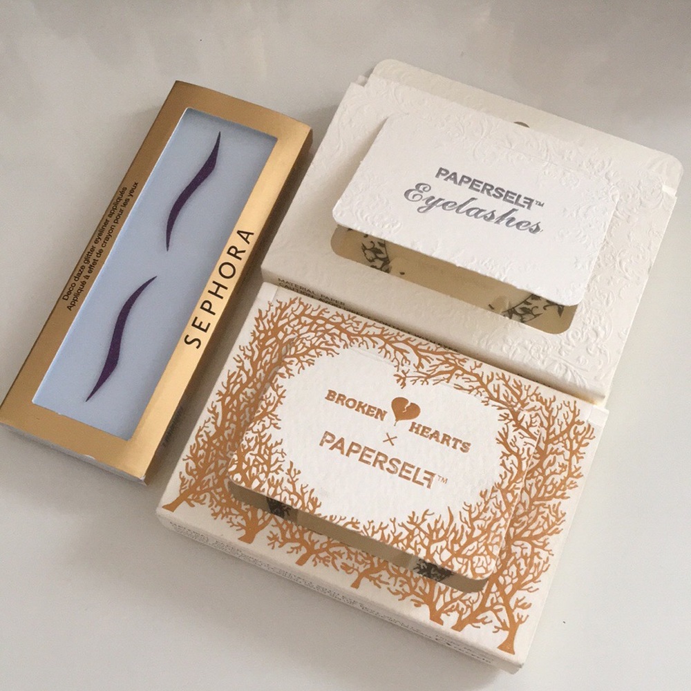 Eyelashes, Deco daze glitter eyeliner appliqué